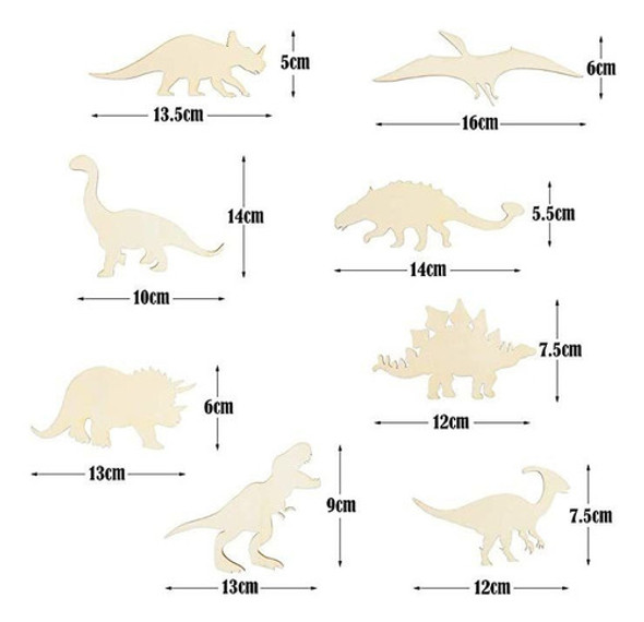 Newbested Paquete De 48 Recortes De Animales De Dinosaurio . 1