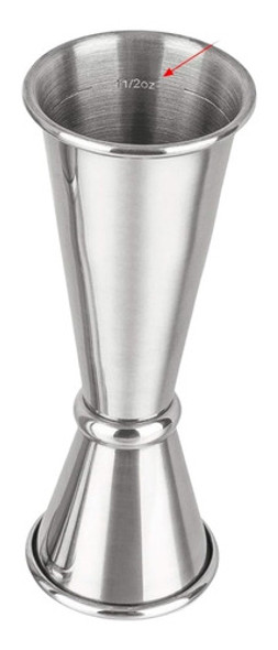 Jigger Medidor De 2 Oz  1  Oz Acero Inox 0