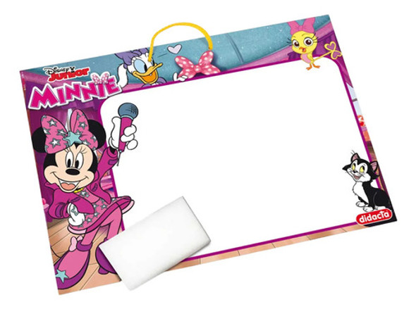 Juego Pizarra Didacta Doble Faz Madera Disney Minnie Niños 1
