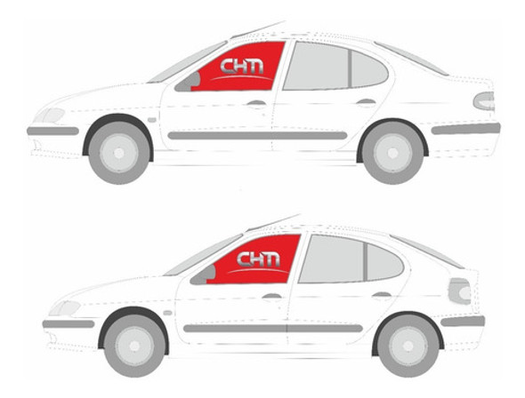 Vidrio Puerta P/ Renault Megane  1997 Al 2009 Delantero Izq 0