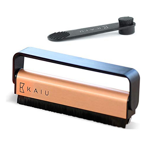 Cepillo Limpiador De Vinilos Fibra Carb 2en1 Anti-estatica 1