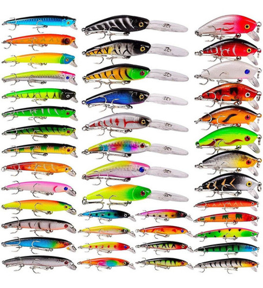 Set De Señuelos Para Pesca  43 Piezas (agua Salada Y Dulce) 0