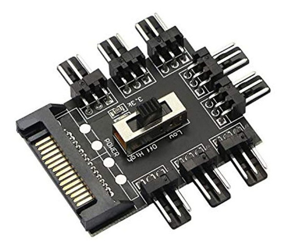 Concentrador De Ventilador De Chasis, Sata De 1 A 8 Vias, 1 0