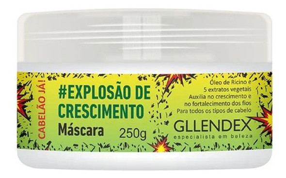 Mascara Capilar Explosión De Crecimiento X250gr Gllendex 1