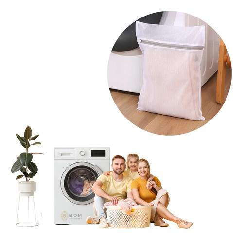 Saco Para Lavar Roupas Delicadas Íntimas Zíper Tamanho P 0