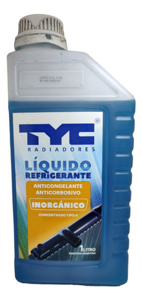 Liquido Refrigerante Azul Marca Tyc Para Peugeot 208 0