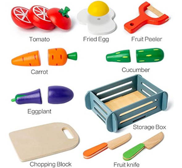 Jocy Alimento Magnético De Madera Para Niños Y 1