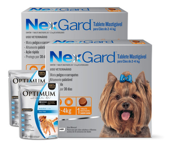 Pulgas Garrapatas Pastilla Nexgard - Perros De 2 A 4 Kg X2 0