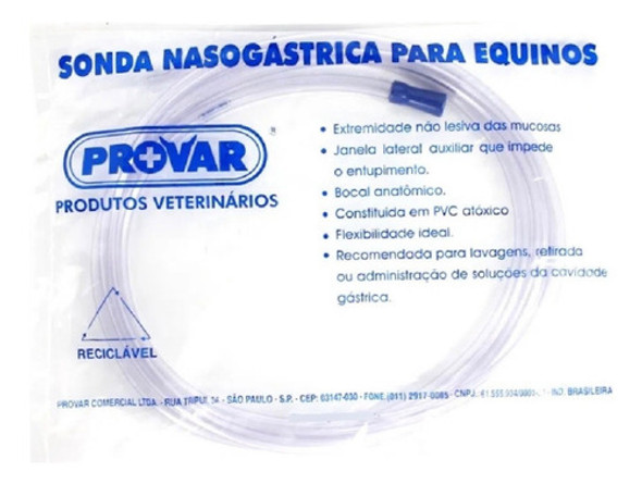 Sonda Nasogástrica De 8mm Para Equinos Provar 1