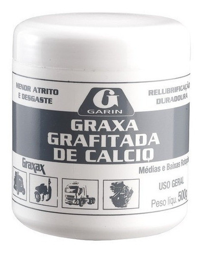 Graxa Grafitada De Calcio Garin Profissional 80g 0