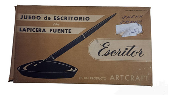 Juego De Escritorio Con Lapicera Fuente Vintage 1