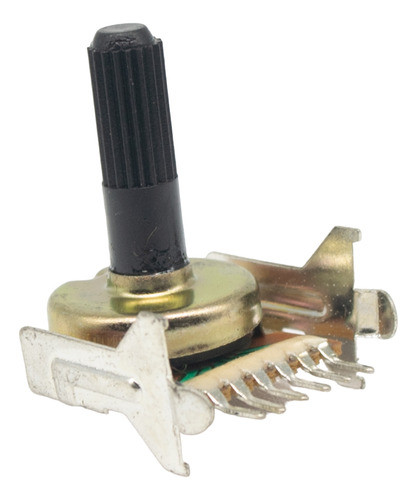 2 Potenciometros 20mm 10k Lineal 6 Pines Eje 6mm Estriado 0