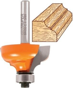 Router De Widea Clásica C/rulem.1.3/8  Truper   Brou-c-13/8x 0