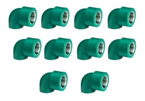 Codo Tigre Rosca Hembra 25 X 1/2 Mm X10 Unidades 0