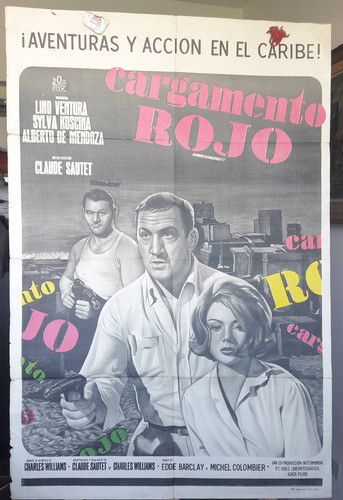 Afiche Cine Poster Película L Arme A Gauche Claude Sautet 0