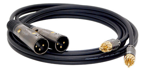 Juego Canon Xlr Macho A 2 Rca Macho Hamc 1,5 Mts 0