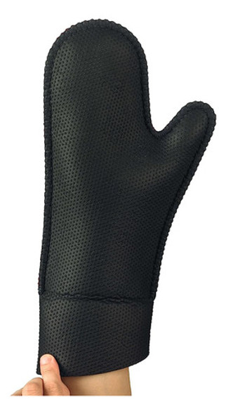 Agarres De Cocina Guante De Chef, Grande, Negro / Negro 1