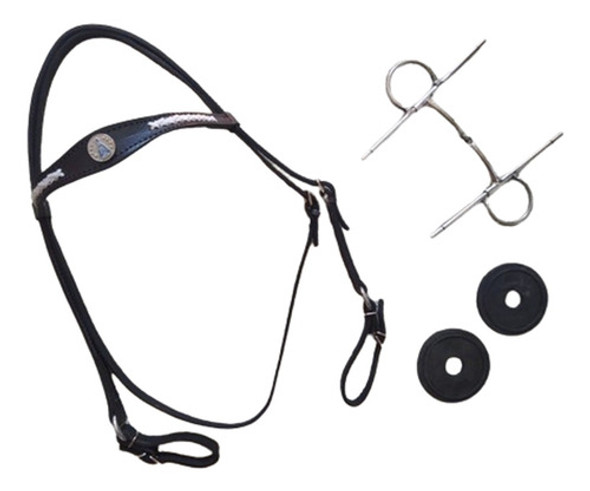Kit Bridão Cabeçada Santinha C/afogador+ Protetor ,cavalos 0