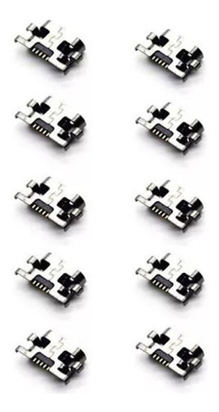Kit Conectores Carga Moto G2 Xt1068 Xt1069 10 Unidades 0