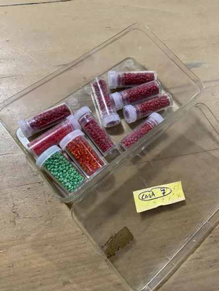 Caja Perlitas Para Armar Líneas Pesca Tubitos X10u 1