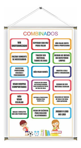 Banner Pronto Escolar Ref 179 - 45x70 Cm (arte Pronta) 0