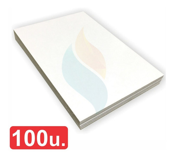 Carton Sublimable A4 Hd Blanco 100 Cartulina Brillante 1.5mm 1