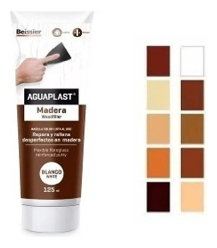 Aguaplast Masilla Para Madera Roble Beissier 125ml 1