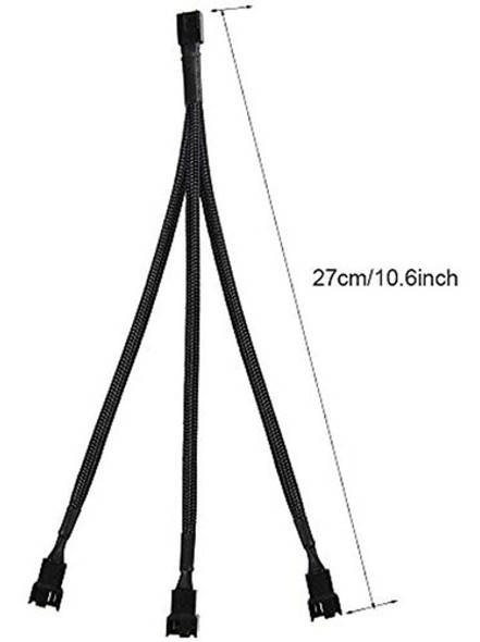 Cable De Tres Pilares Divisor De Ventilador Pwm De 4 Pines C 1