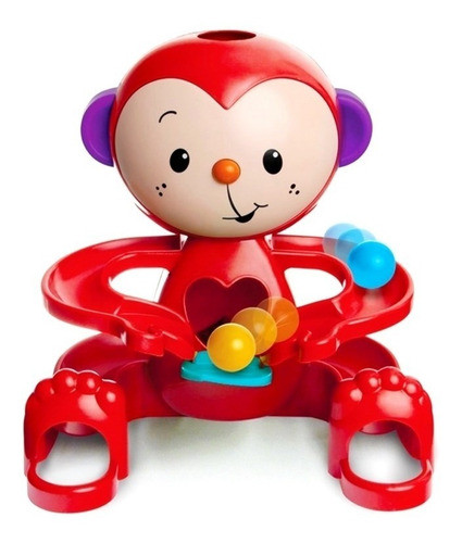 Boneco Macaco Zuquinha Escorrega Bolinha Infantil - Elka 0