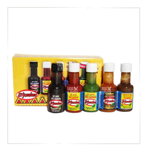 Salsa Picantes Gift Pack Mini El Yucateco 120ml Imp. Mexico 0