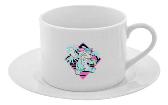 Taza Y Plato Desayuno Te Café Stitch Cod A70 0