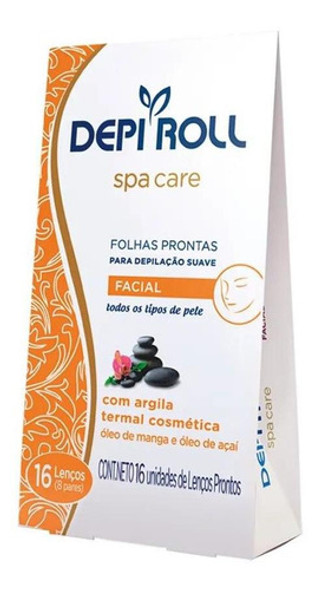 Folha Depilatória Facial Depi Roll Spa Care 16 Folhas 0