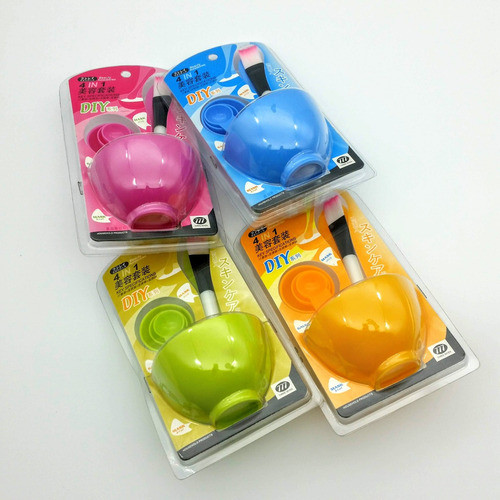 Bowl Silicona C/accesorios, Pincel+cucharas Tratam.faciales 0