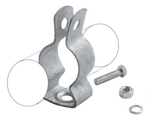 Abraçadeira Tipo  D  Com Parafuso Elecon  3/4  Eletroduto 1