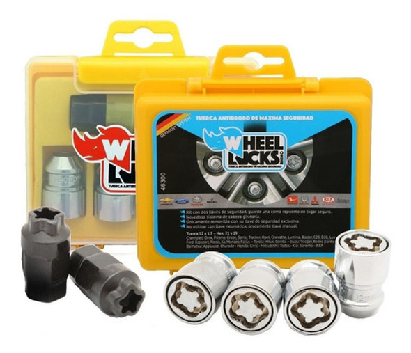 Tuercas Bulones Seguridad Antirrobo Aveo, Tracker, Cruze Jcs 0