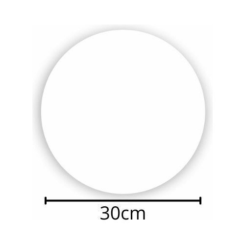Disco Isopor Branco 30cm - Tdi-30 1