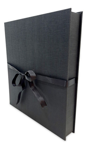 Álbum C/ Cx Laço Preto - 350 Fotos 15x21 Acabamento Perfeito 1