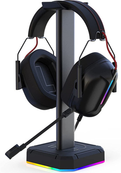 Soporte Para Auriculares Headphones Con Luz Rgb Gamers 0
