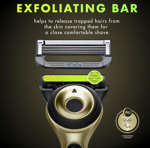 Razor Gillettelabs Champion Gold Edition Con Barra Exfoliant 1