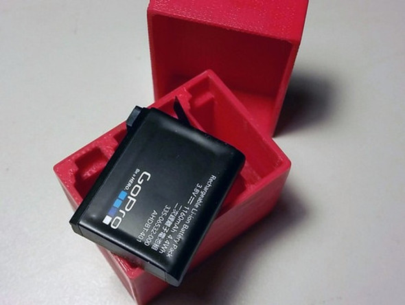 Caja Porta Bateria Gopro - Impresion 3d 1