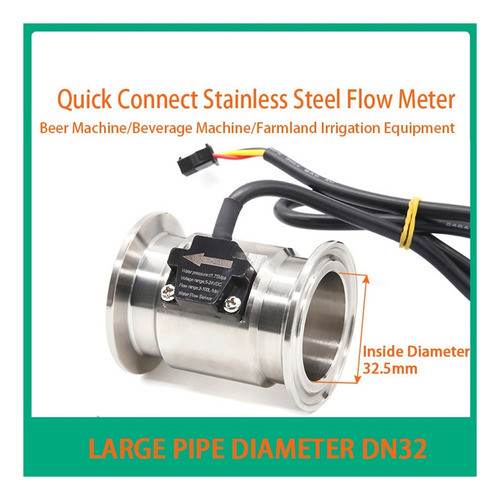 Sensor De Fluxo De Água, Medidor De Aço Inoxidável, Máquina 1