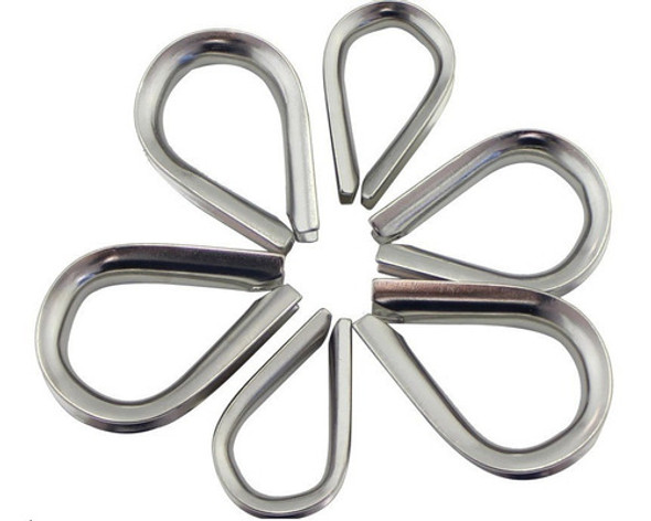 Kit 5 Sapatilha Anilha 5 Mm Aço Inox Para Cabo De Aço Corda 0