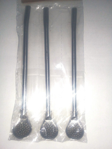 Bombilla Pala Para Mate  Fina Kaish Acero Inoxidable  $ 1