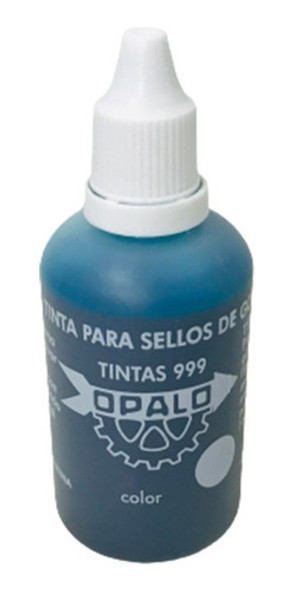 Tinta P/ Sellos De Goma Opalo 999 Celeste (60cc) 0