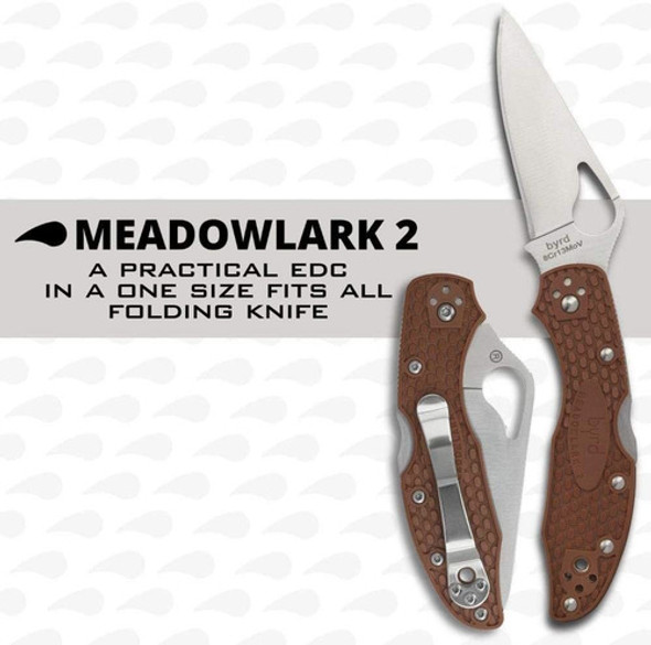 Byrd By Spyderco Meadowlark 2 - Navaja Plegable 2,9'' Mar... 1