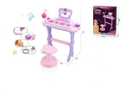 Órgano Electrónico Con Banco Y Micrófono Shine 2002380 0