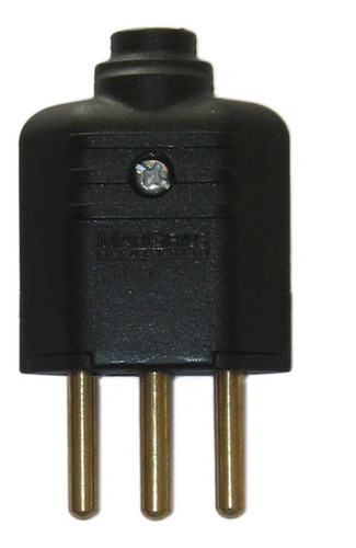 Kit 2 Plugue Pino Tomada Macho Preto 3 Pinos 10a Margirius 0