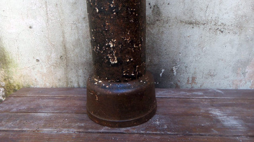 Caño Fundición Salamandra 4 Pulgadas 1 Metro Con Cabeza 1