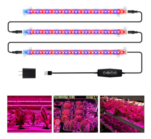 Tiras De Luz Led De Crecimiento Plantas De Interior, Lã... 0