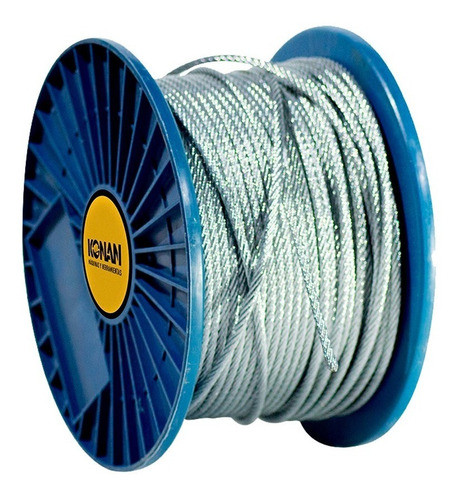 Cable De Acero Galvanizado 1x19 1,8mm 200 Mts Konan 0